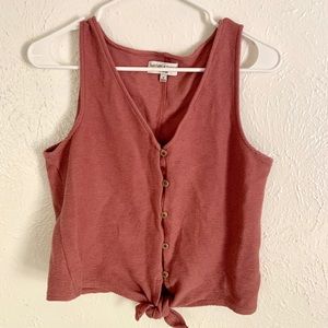 Madewell Texture and Thread Tie Tank